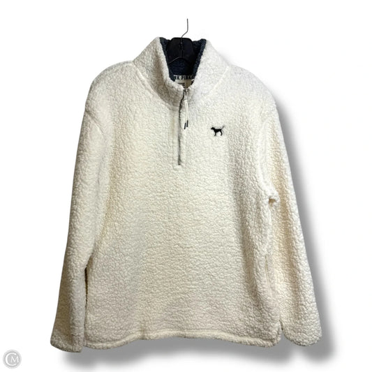 Sherpa Sweater By Pink In White, Size: M