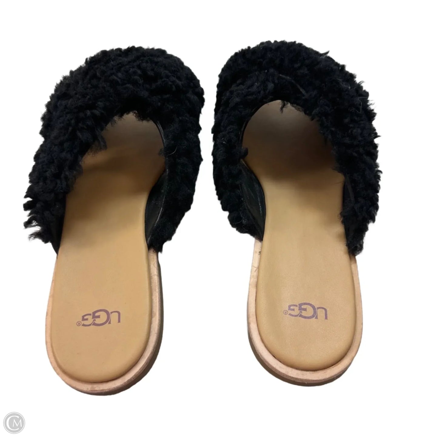 Sandals Designer By Ugg In Black, Size: 9.5
