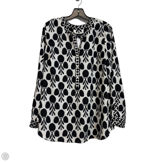 Top Long Sleeve By Talbots In Multi-colored, Size: L