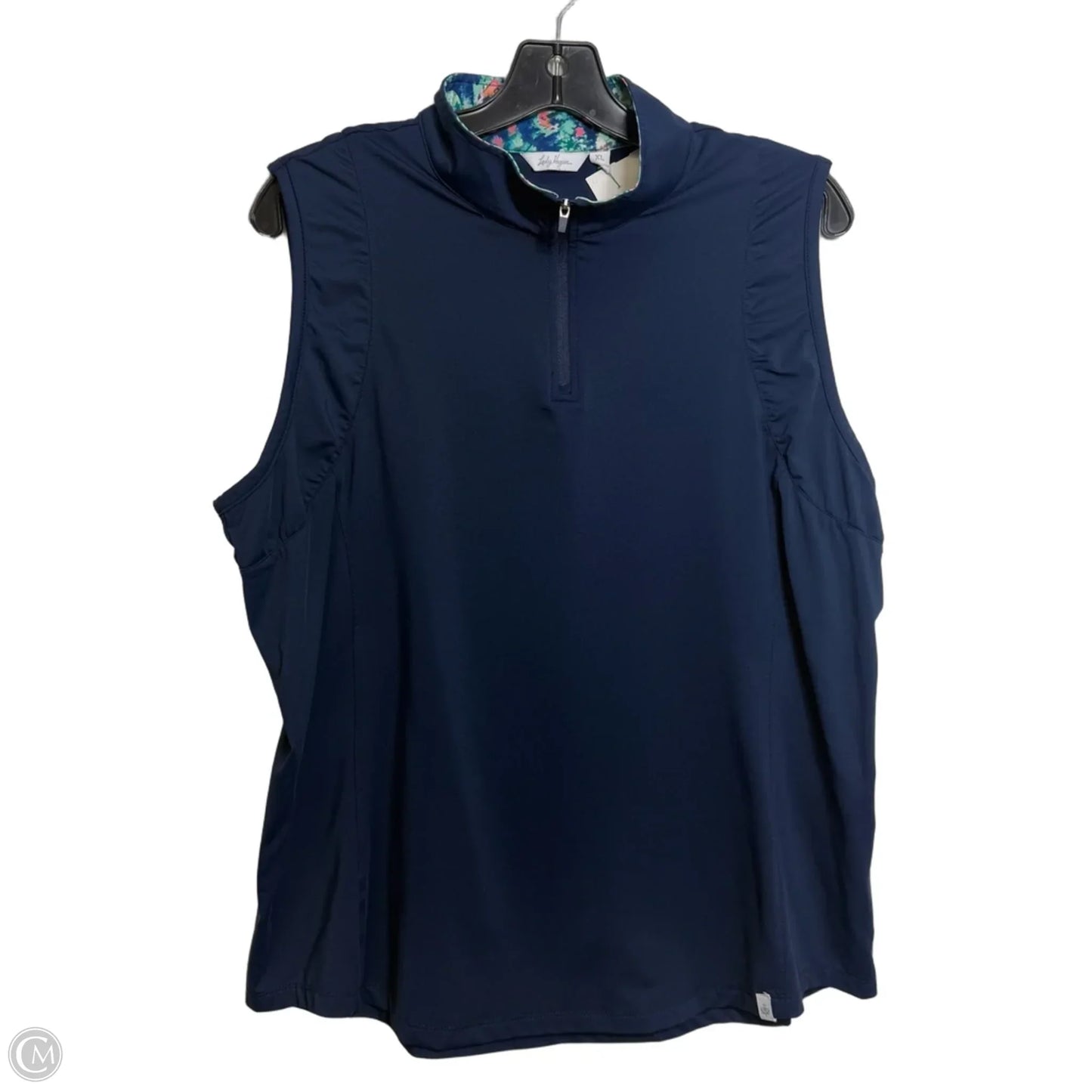 Top Sleeveless By Lady Hagen In Navy, Size: Xl