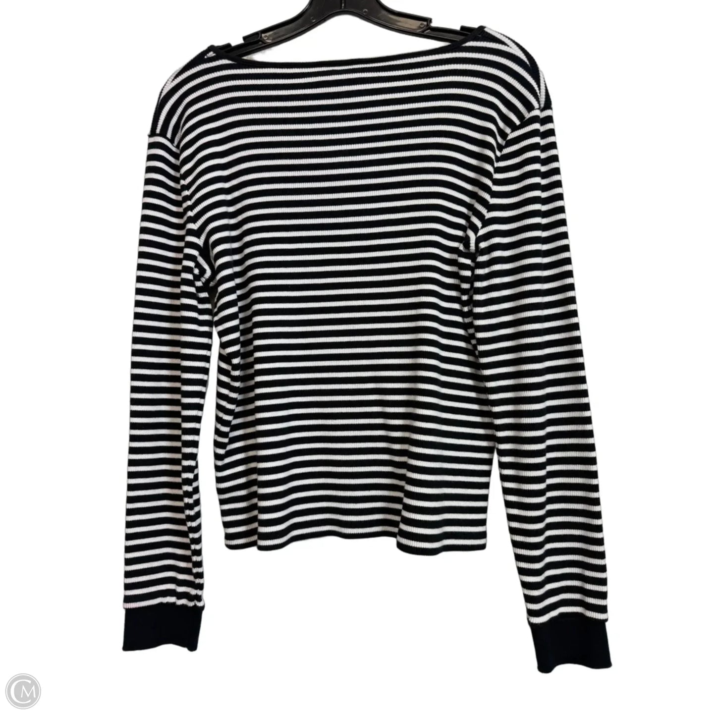Top Long Sleeve By Ralph Lauren In Striped Pattern, Size: L
