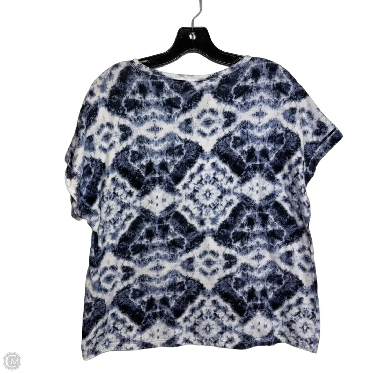 Top Short Sleeve By Inc In Blue, Size: M
