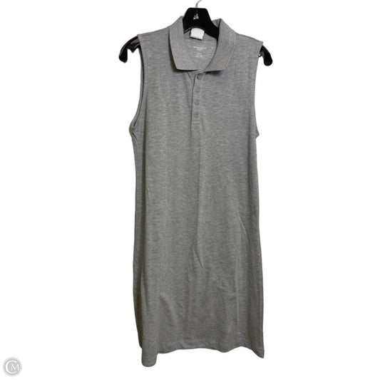 Dress Casual Midi By Workshop In Grey, Size: M