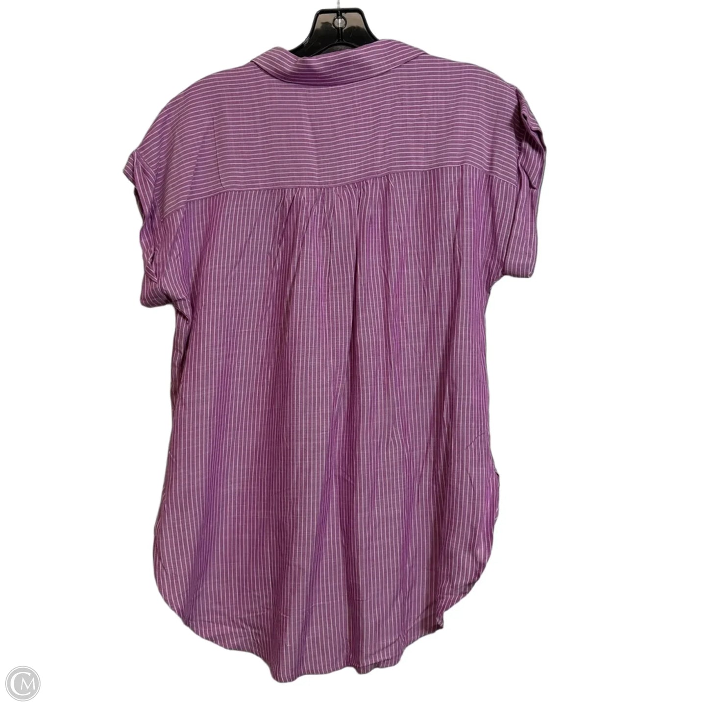 Top Short Sleeve By Loft In Purple, Size: S