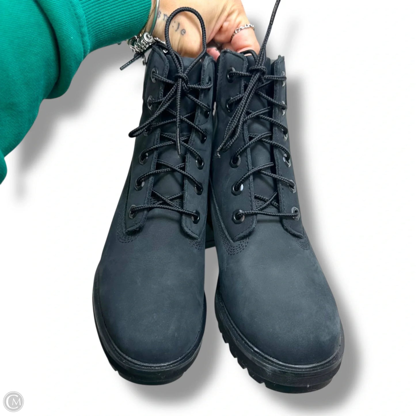 Boots Ankle Heels By Timberland In Black, Size: 8