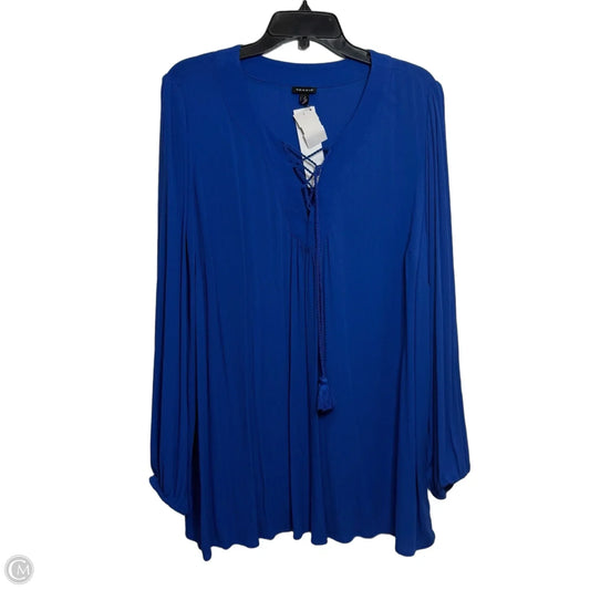 Top Long Sleeve By Torrid In Navy, Size: 2x