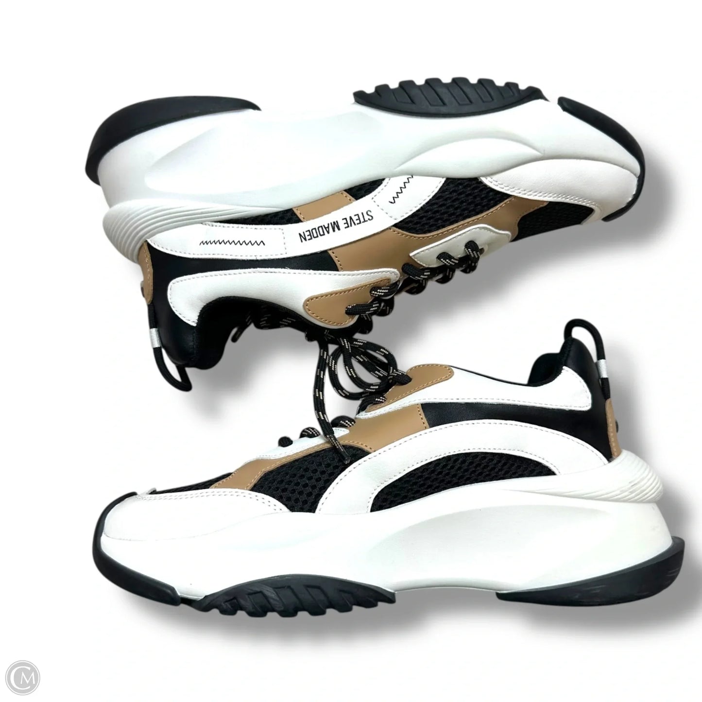 Shoes Athletic By Steve Madden In Black & Brown, Size: 8