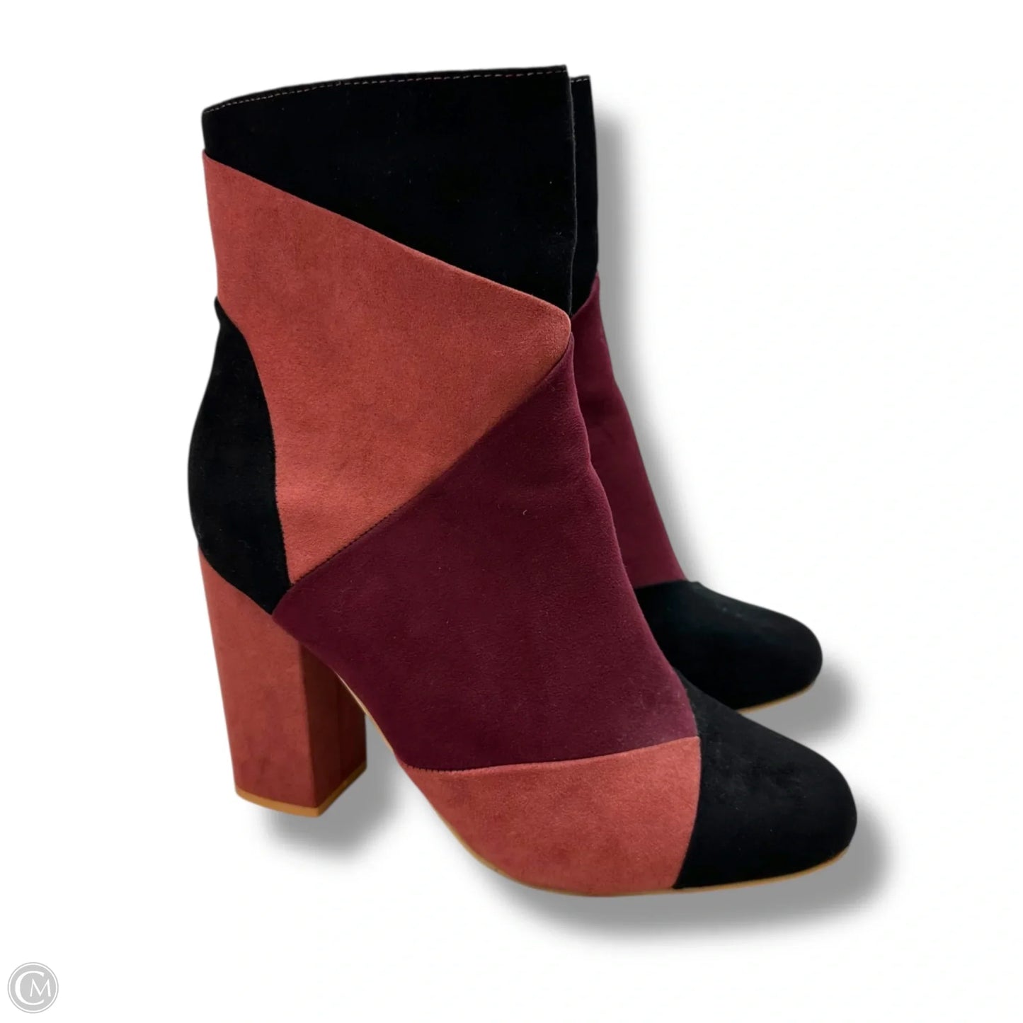 Boots Ankle Heels By Just Fab In Multi-colored, Size: 9