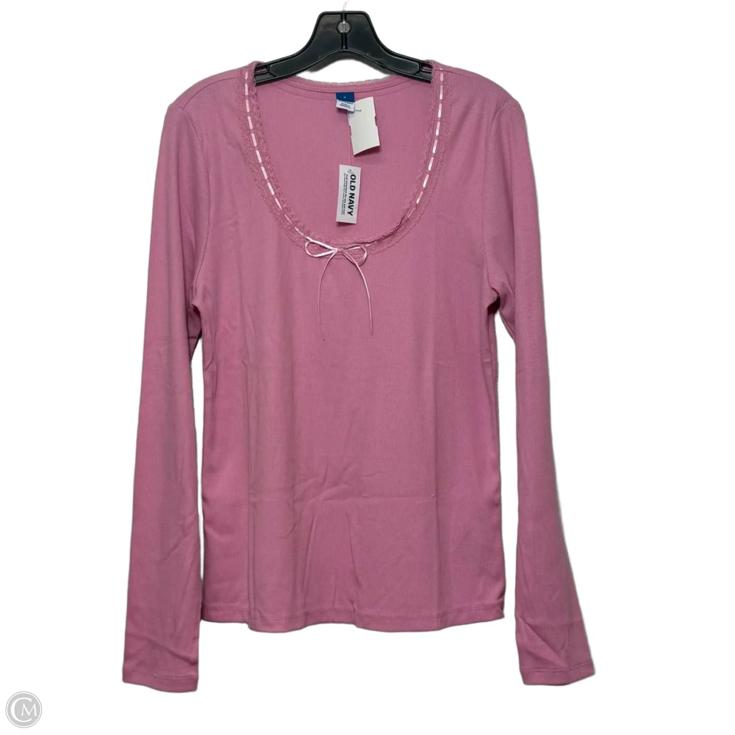 Top Long Sleeve By Old Navy In Pink, Size: L