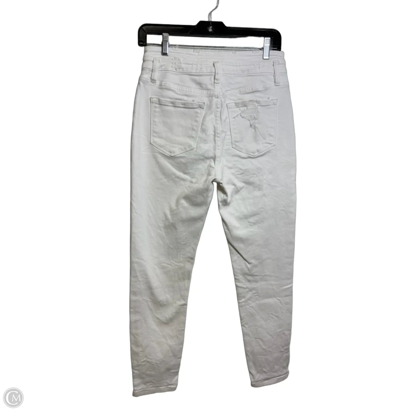 Jeans Skinny By Kancan In White Denim, Size: 6