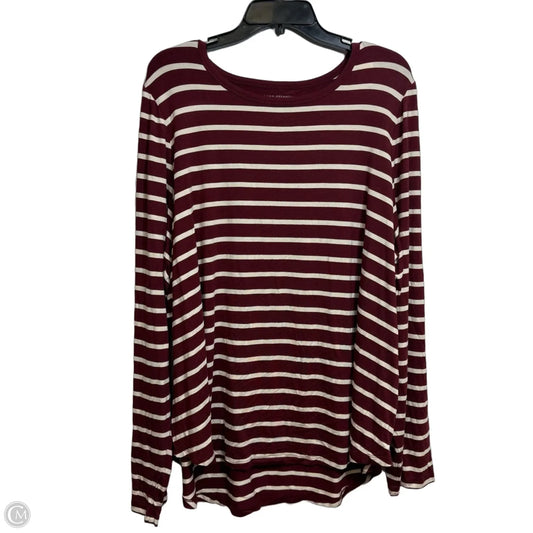 Top Long Sleeve By Lane Bryant In Red, Size: 2x