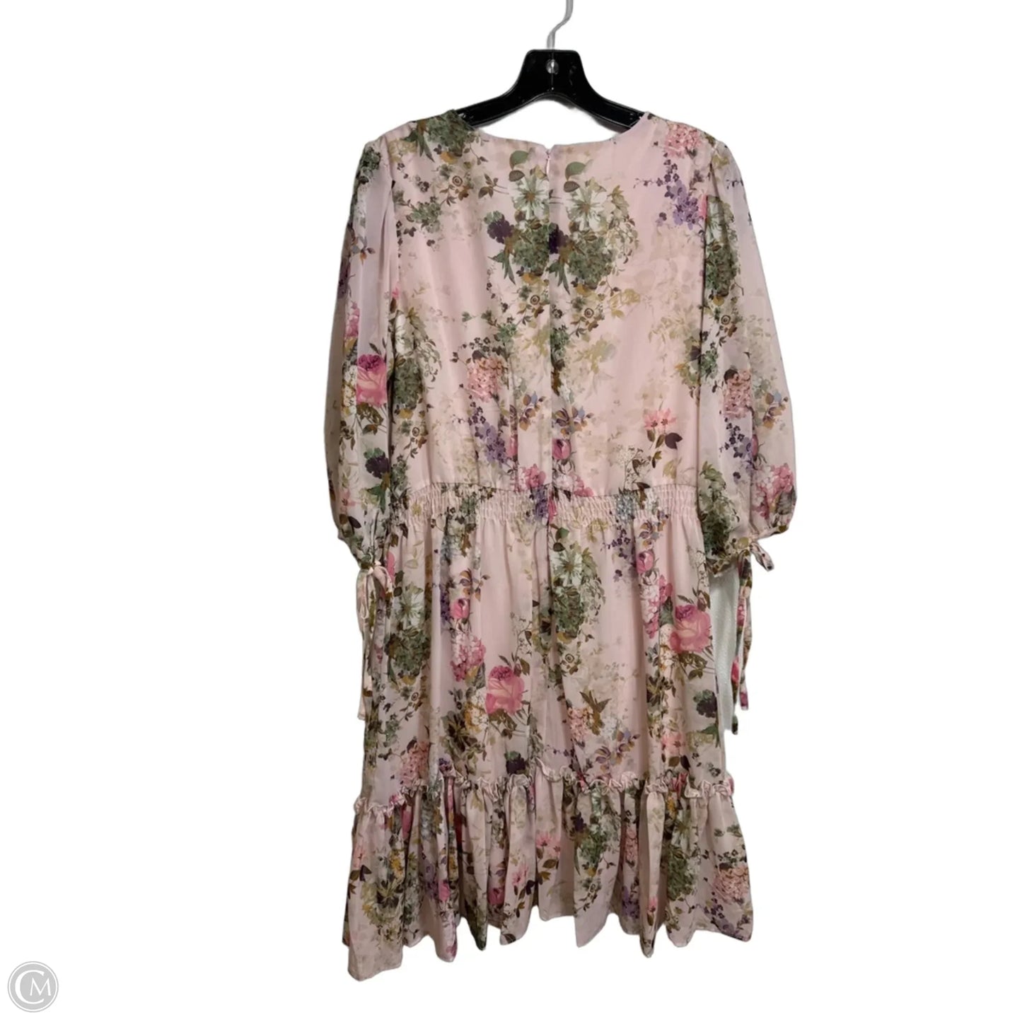 Dress Casual Short By Taylor In Floral Print, Size: Xl
