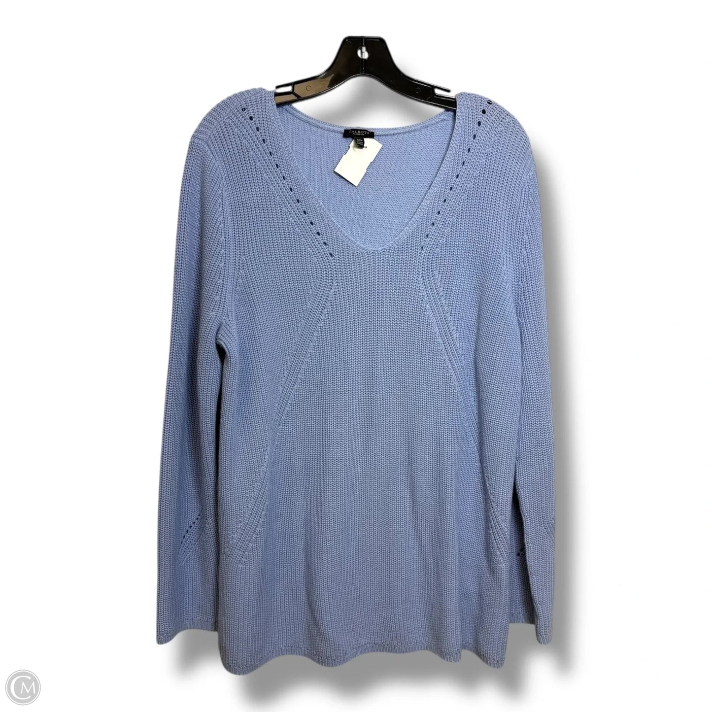 Sweater By Talbots In Blue, Size: 2x
