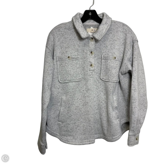 Top Long Sleeve By Thread And Supply In Grey, Size: M