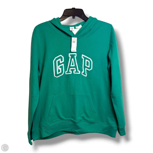 Hoodie sweatshirt By Gap In Green, Size: L