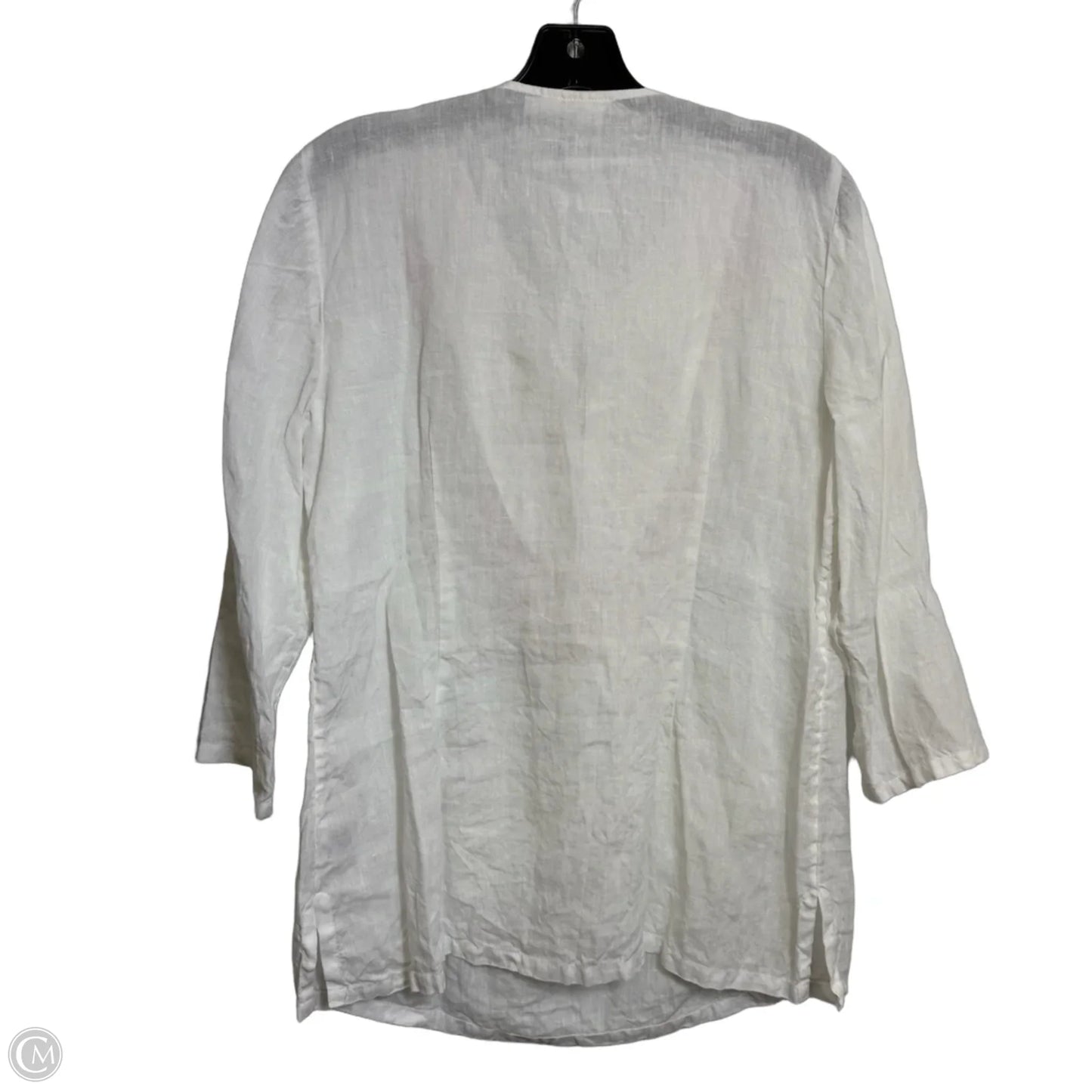 Top Long Sleeve By Charter Club In White, Size: M