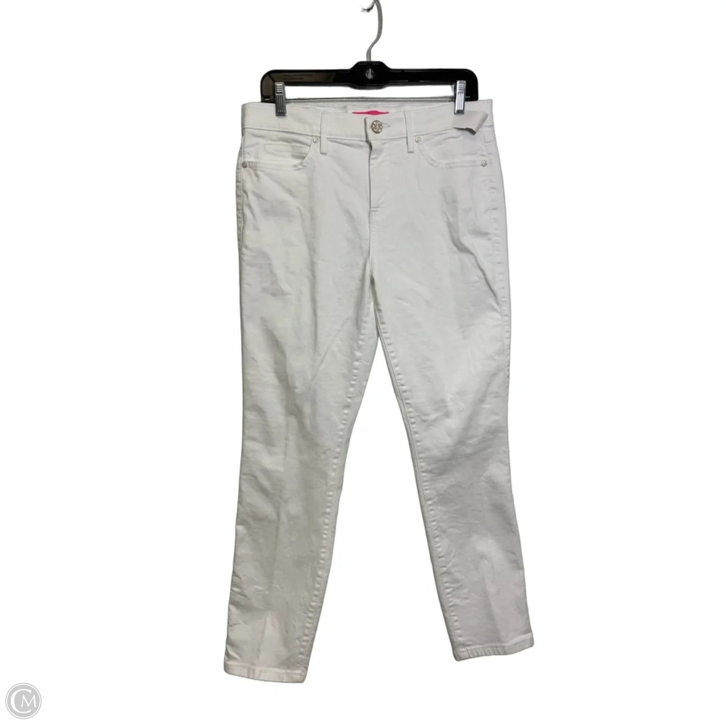 Jeans Designer By Lilly Pulitzer In White, Size: 10