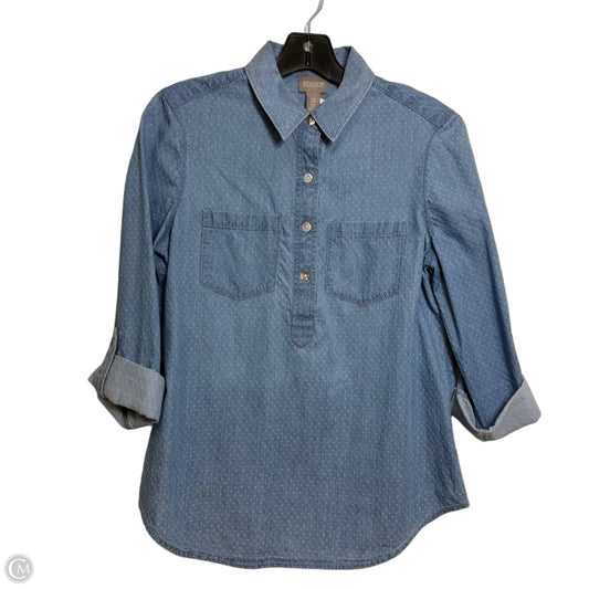Top Long Sleeve By Chicos In Blue, Size: L