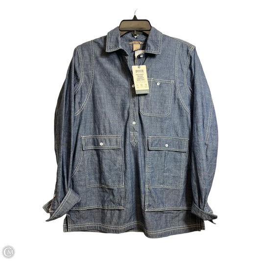 Top Long Sleeve By Duluth Trading In Blue Denim, Size: S