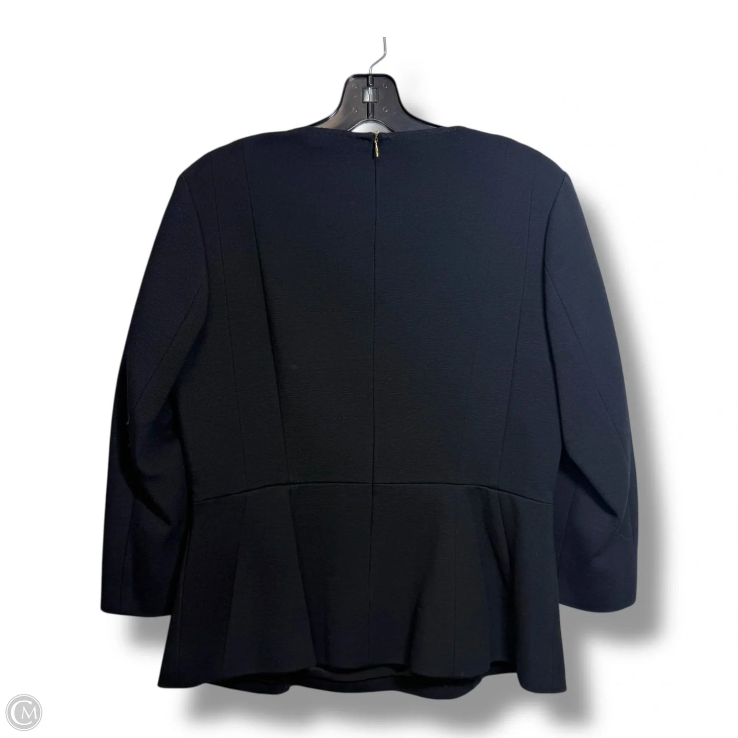 Top Long Sleeve By Adolfo In Black, Size: S