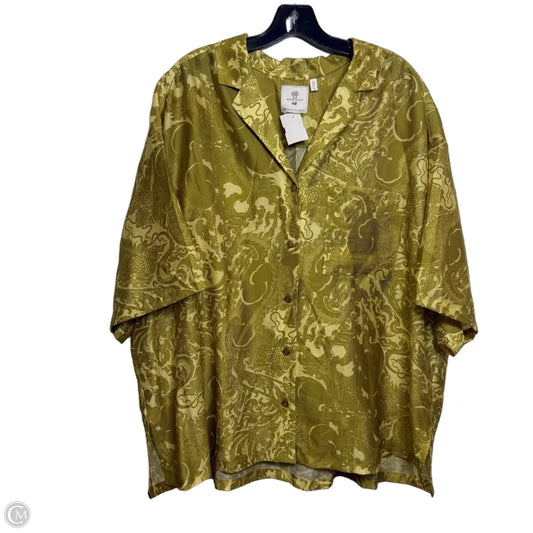 Top 3/4 Sleeve By H&m In Yellow, Size: Xl