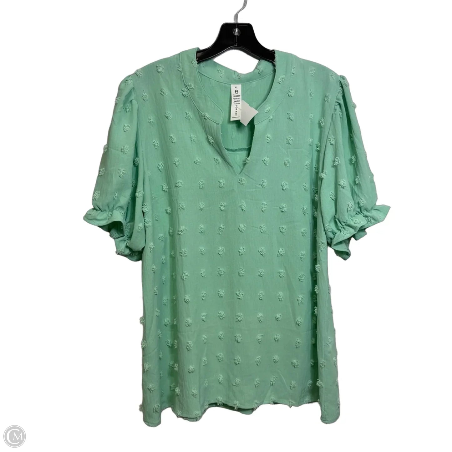 Top Short Sleeve By Clothes Mentor In Green, Size: Xl