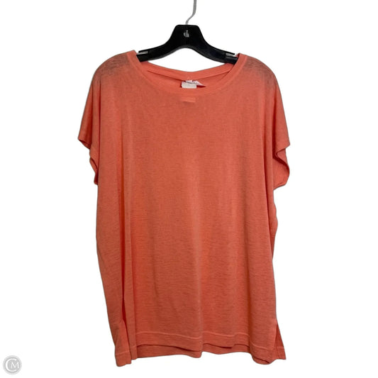 Athletic Top Short Sleeve By Athleta In Orange, Size: S