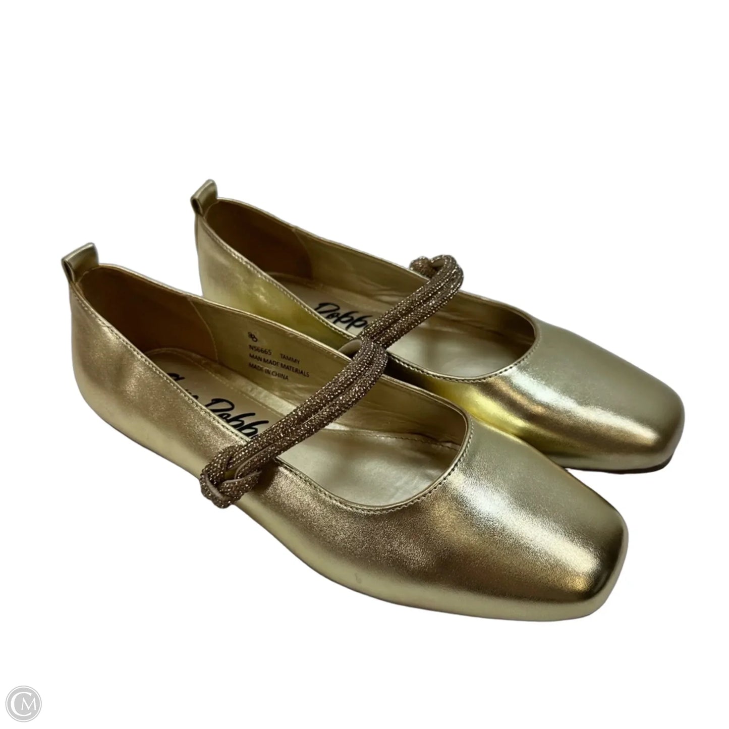 Shoes Flats By Cape Robbin In Gold, Size: 8