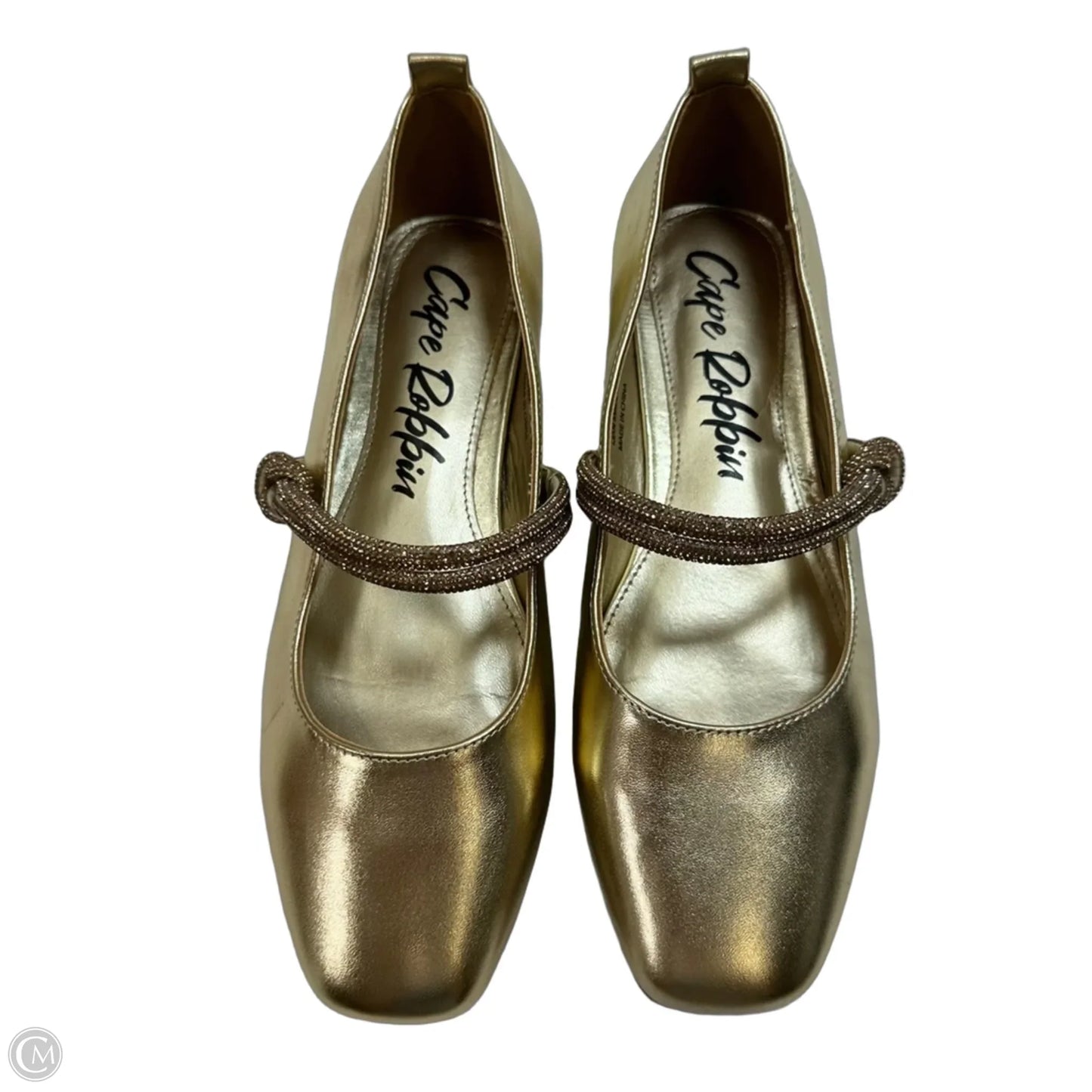 Shoes Flats By Cape Robbin In Gold, Size: 8