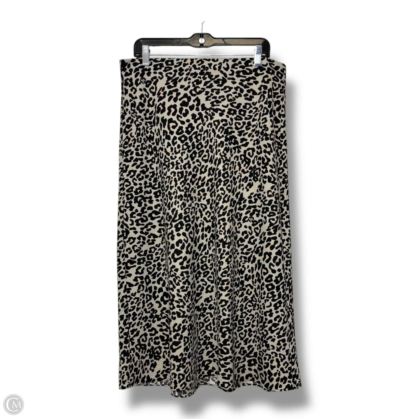 Skirt Midi By Loft In Animal Print, Size: L
