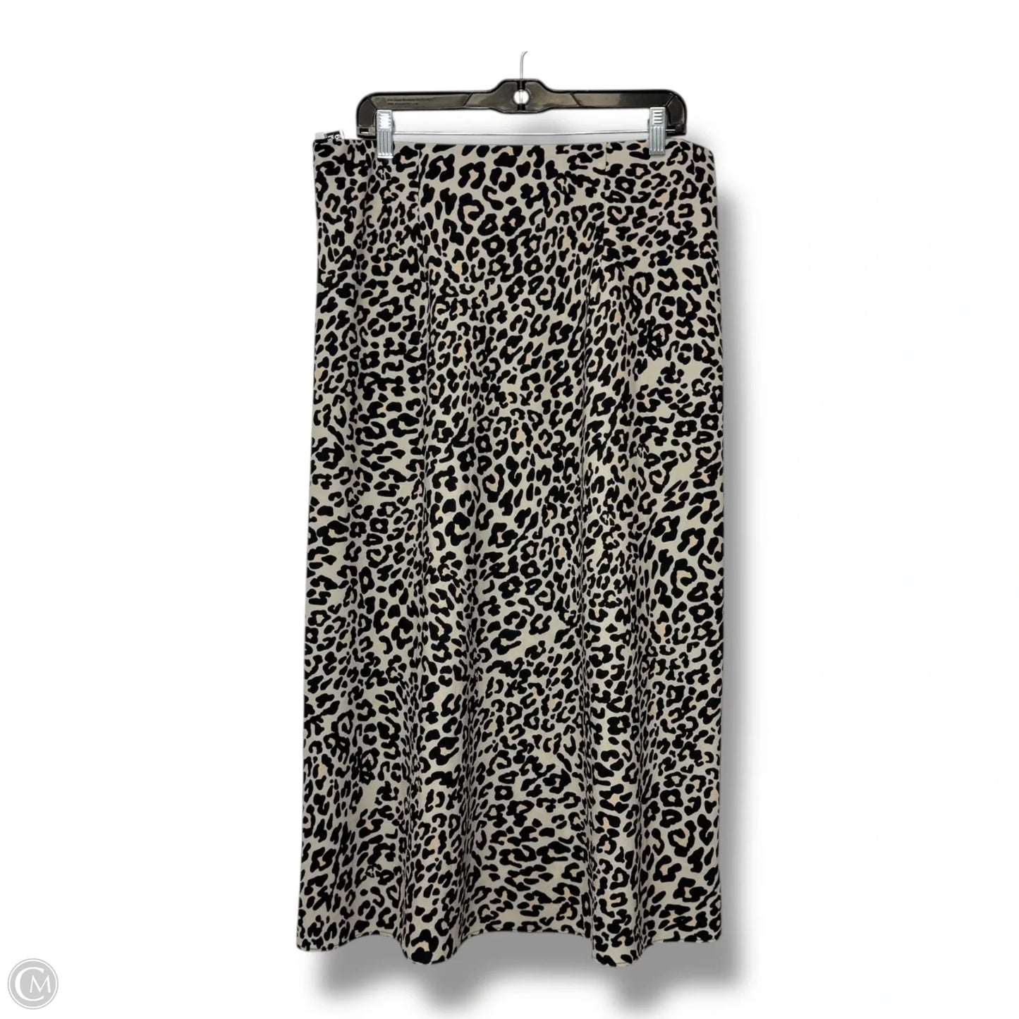 Skirt Midi By Loft In Animal Print, Size: L