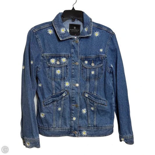Daisy Jacket Denim By Bagatelle In Blue Denim, Size: S