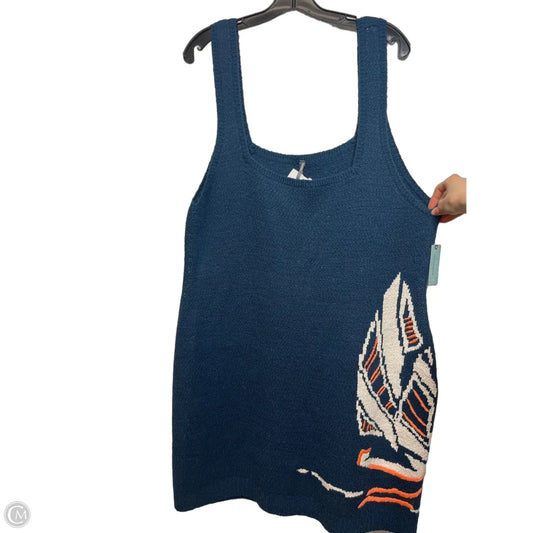 Dress Casual Midi By Anthropologie In Blue, Size: 3x