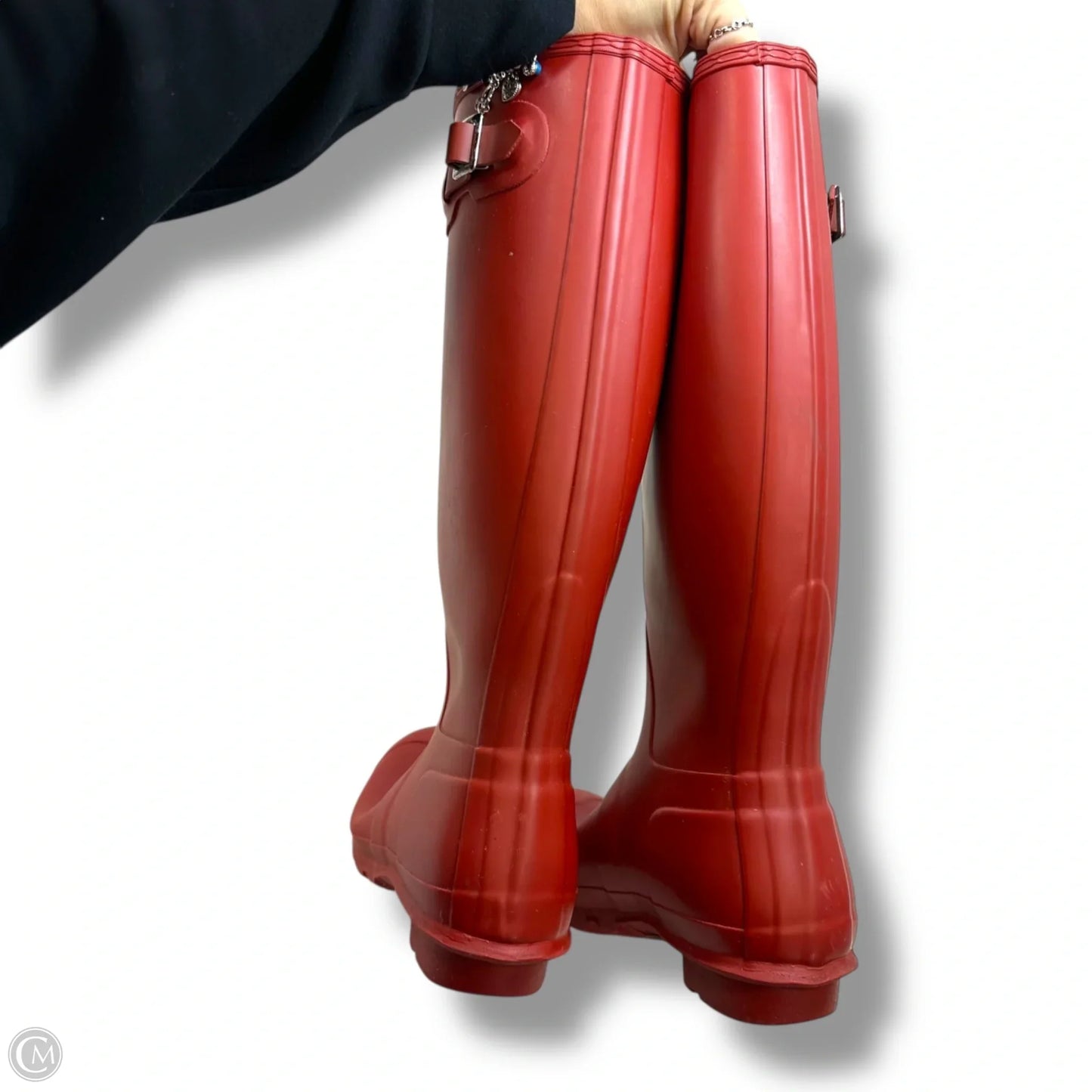 Boots Rain By Hunter In Red, Size: 8