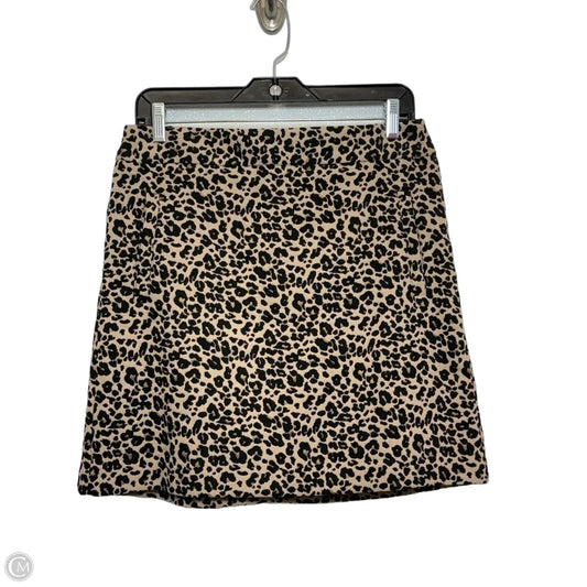 Skirt Mini & Short By Loft In Animal Print, Size: 6
