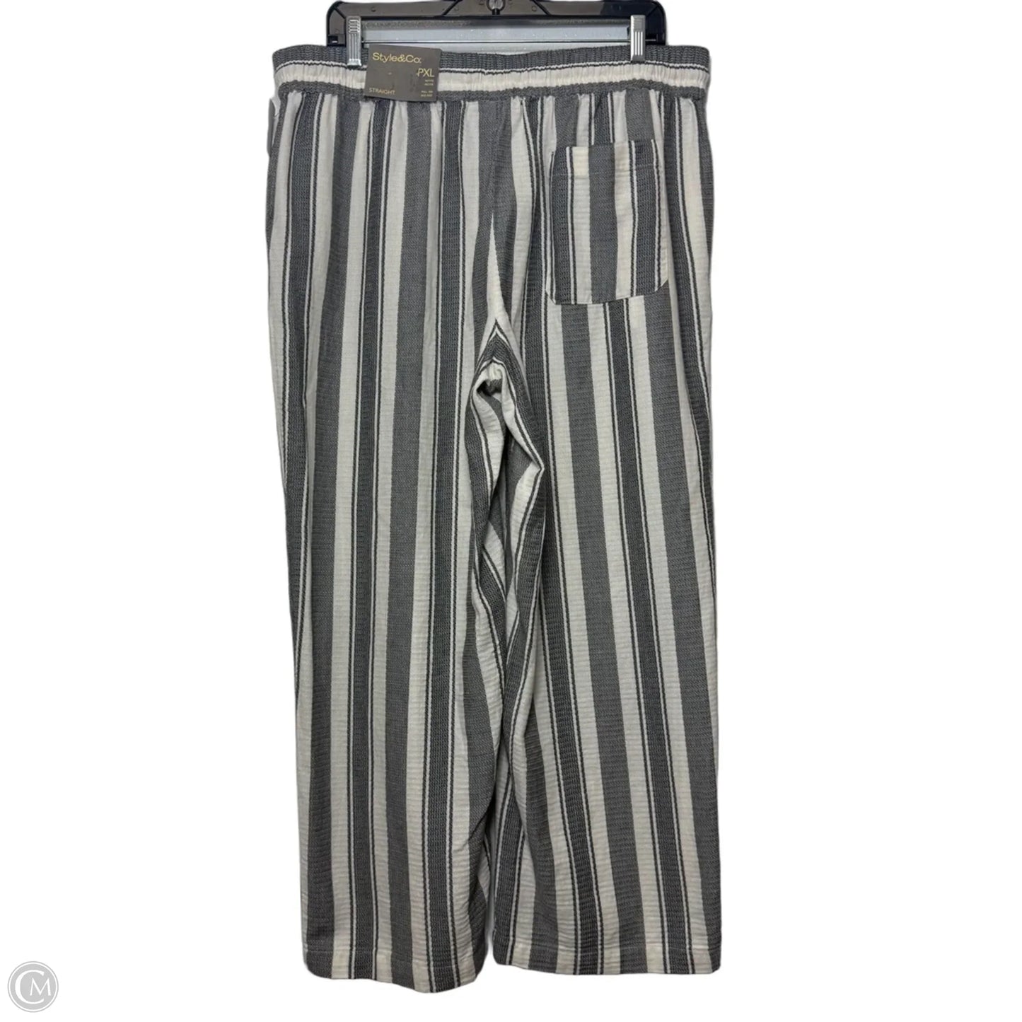Pants Lounge By Style And Company In Striped Pattern, Size: Xl P