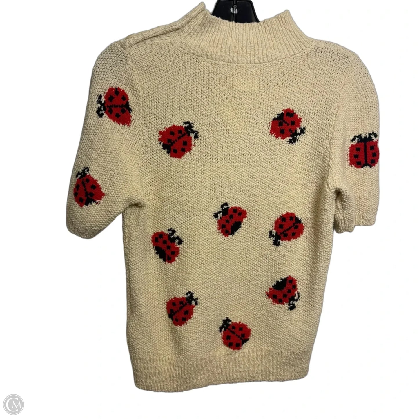 Sweater Short Sleeve By Maeve In Cream, Size: S
