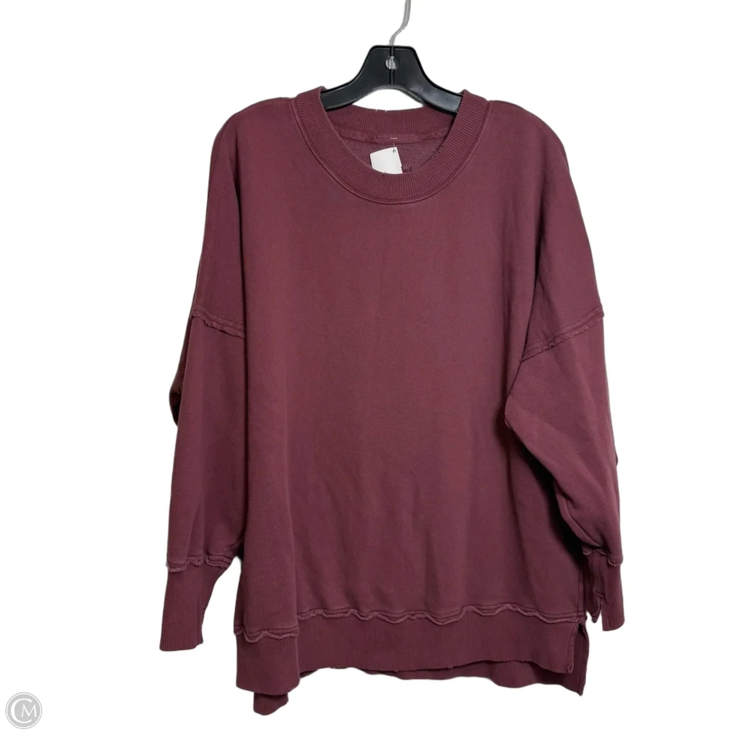 Top Long Sleeve By Aerie In Red, Size: S