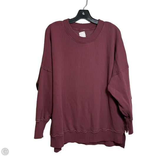 Top Long Sleeve By Aerie In Red, Size: S