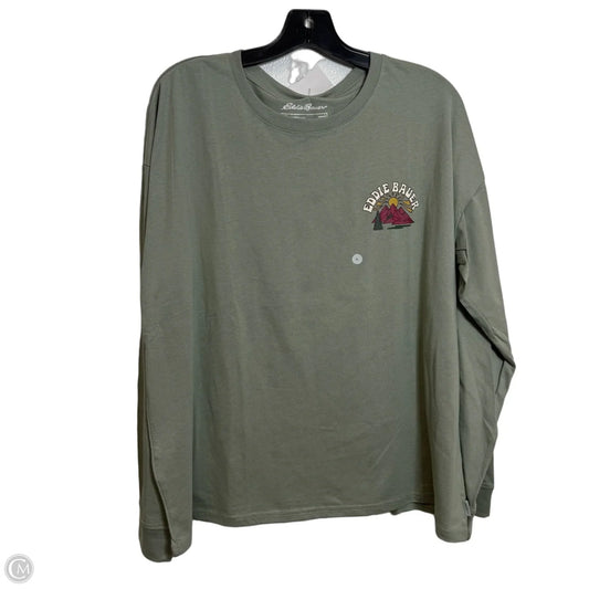 Top Long Sleeve By Eddie Bauer In Green, Size: L