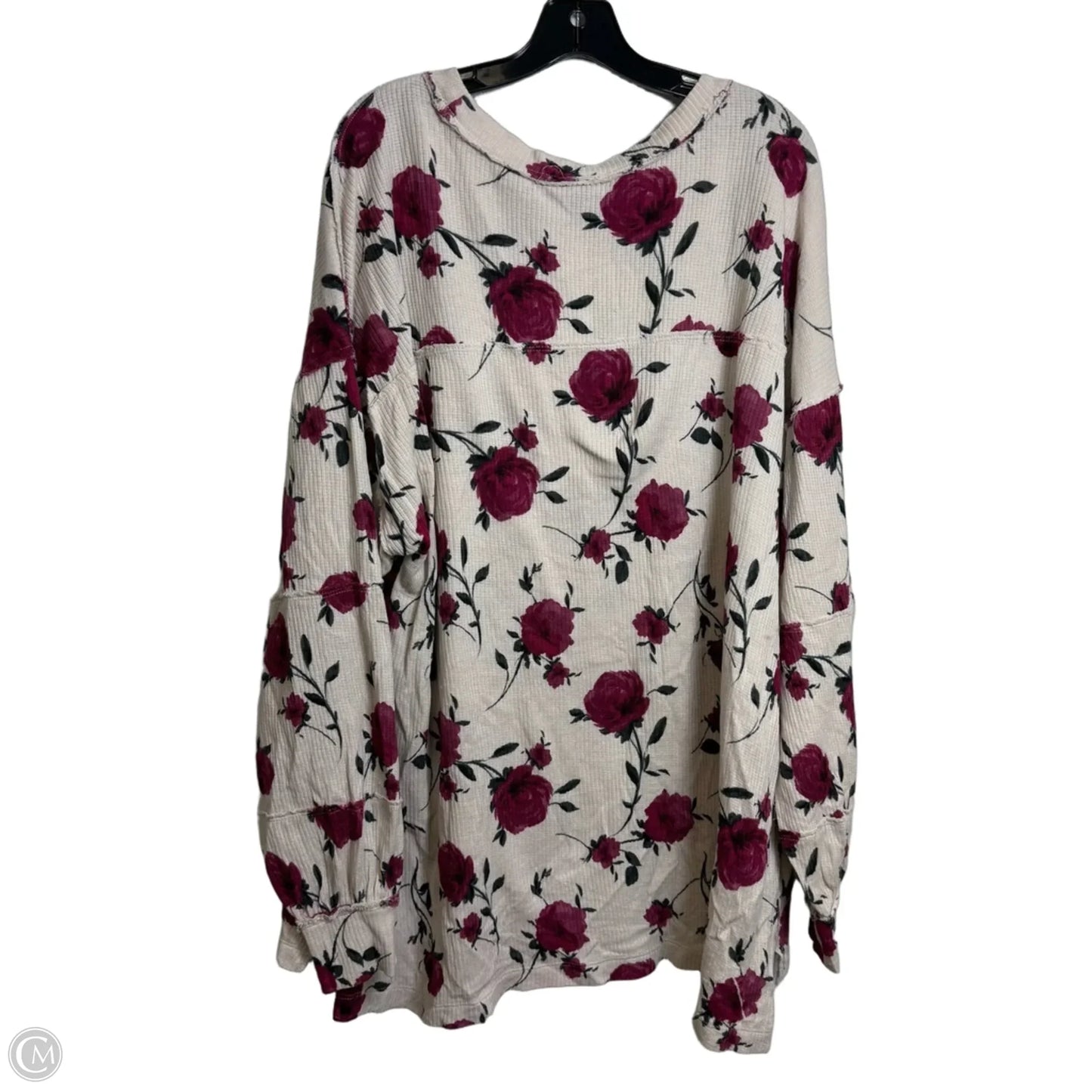 Top Long Sleeve By Torrid In Pink & Red, Size: 1x