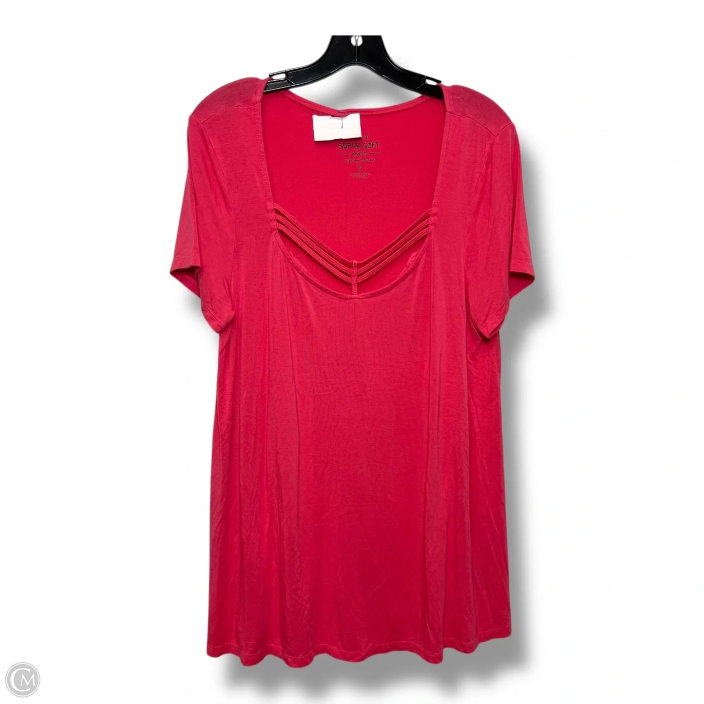 Top Short Sleeve By Torrid In Peach, Size: Xl