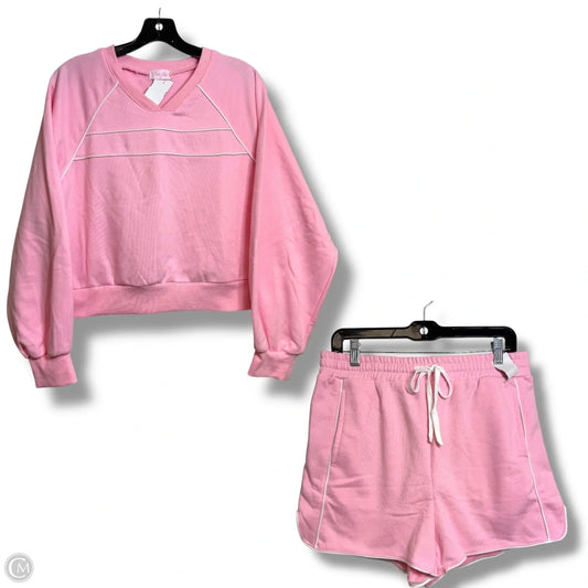 Shorts Set By Pink Lily In Pink, Size: L