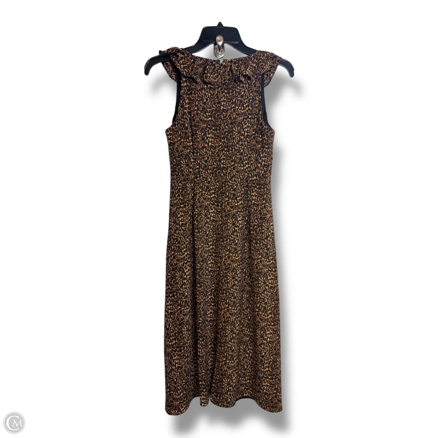 Dress Casual Midi By Talbots In Animal Print, Size: 2p
