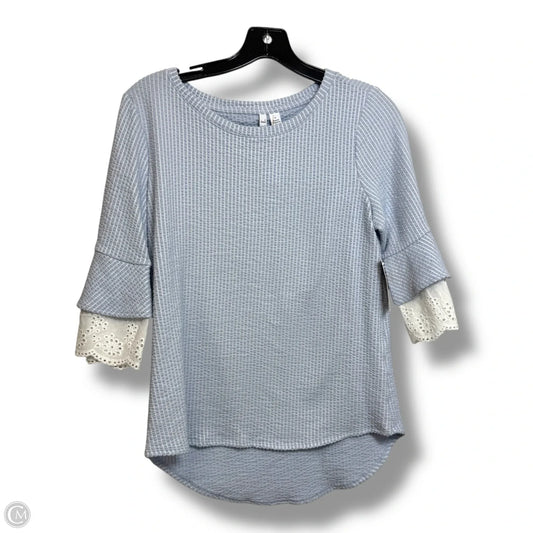 Top Short Sleeve By Elle In Blue, Size: S