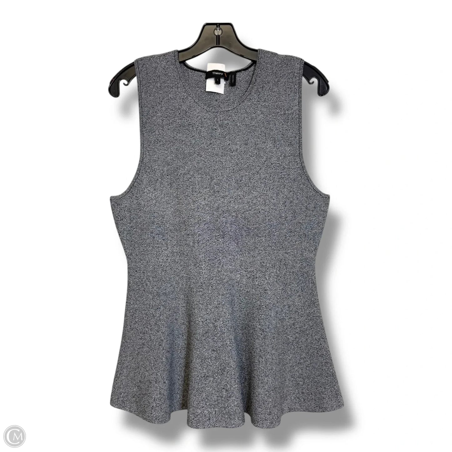 Top Sleeveless By Theory In Grey, Size: L