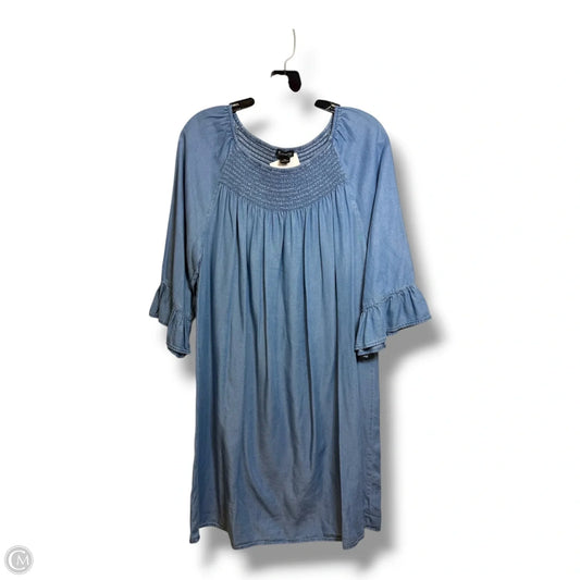 Dress Casual Midi By New Directions In Blue, Size: Xl