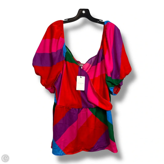 Top Short Sleeve By Skies Are Blue In Multi-colored, Size: 3x