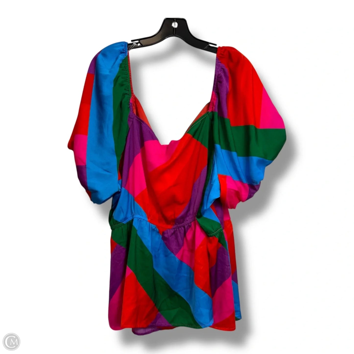 Top Short Sleeve By Skies Are Blue In Multi-colored, Size: 3x