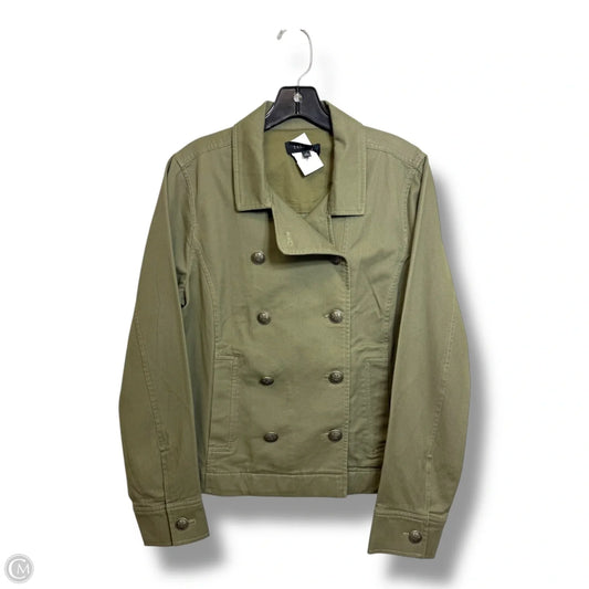 Jacket Denim By Talbots In Green, Size: M